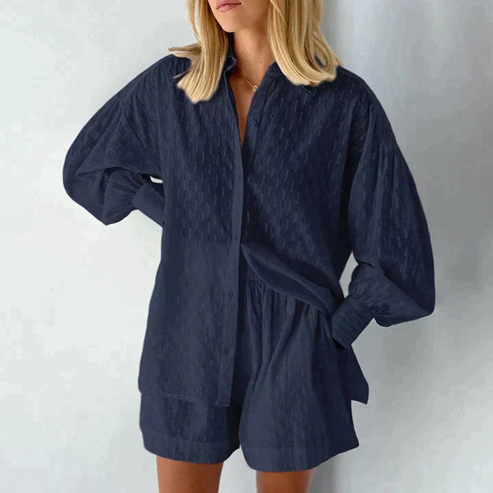 Vrouwen Hemd en Korte Broek Set