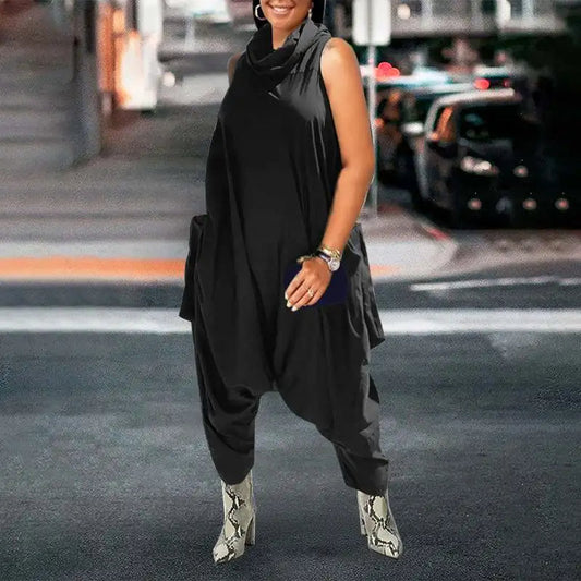 Plus Size Jumpsuit Retro Stijl Casual Madelief - Mode Vibes