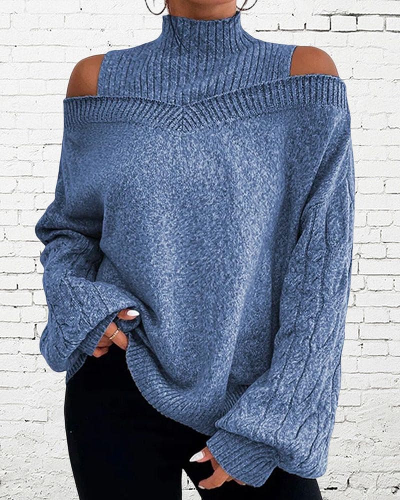 Vrouwelijke Losse Trui Casual Stijl