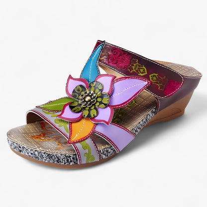 Vrouwelijke Sandalen met Gevlochten Banden Boho Stijl