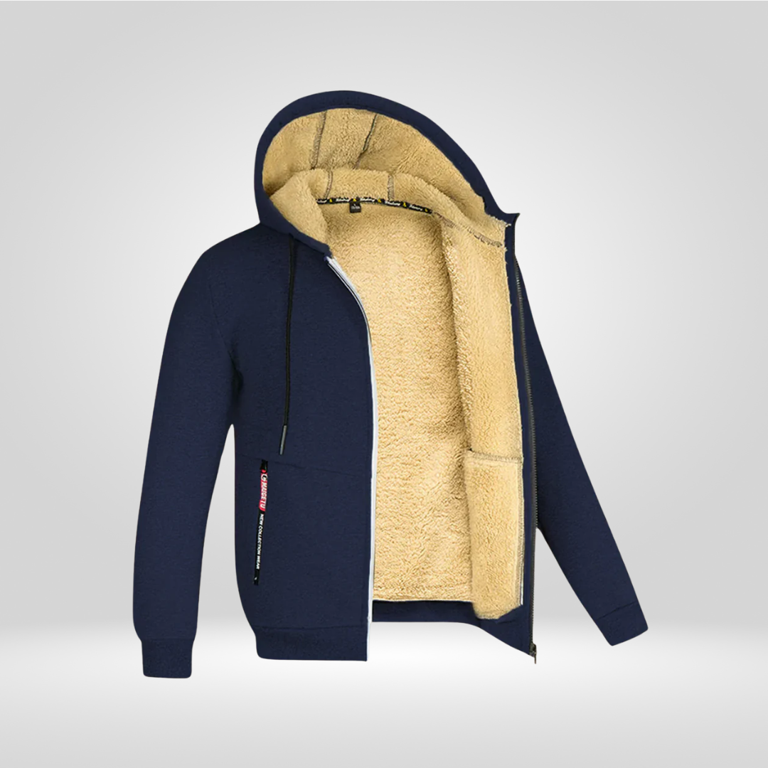Heren Wintervest Warm Fleece Capuchon Waterproof