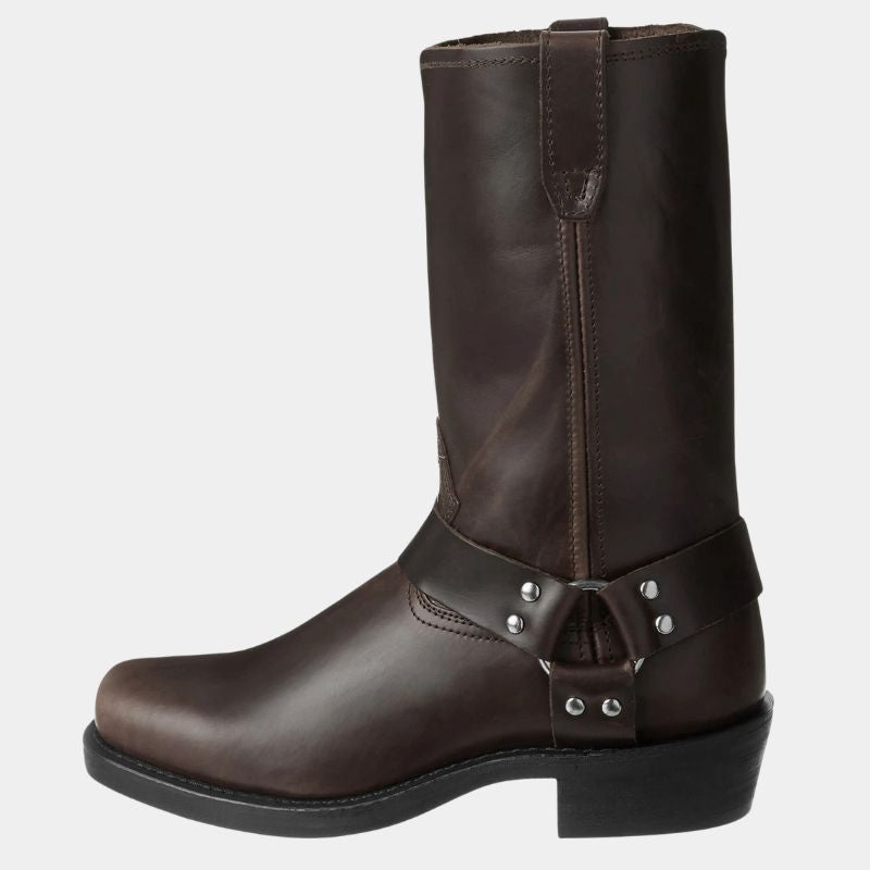 Lederen Cowboylaarzen Vintage Stijl Bruin