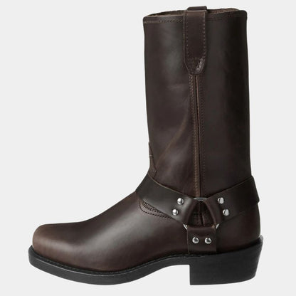 Lederen Cowboylaarzen Vintage Stijl Bruin