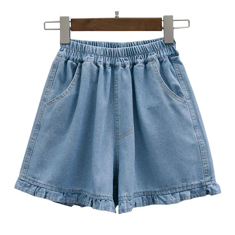 Plus Size Short Broek Trendy Denim Dames