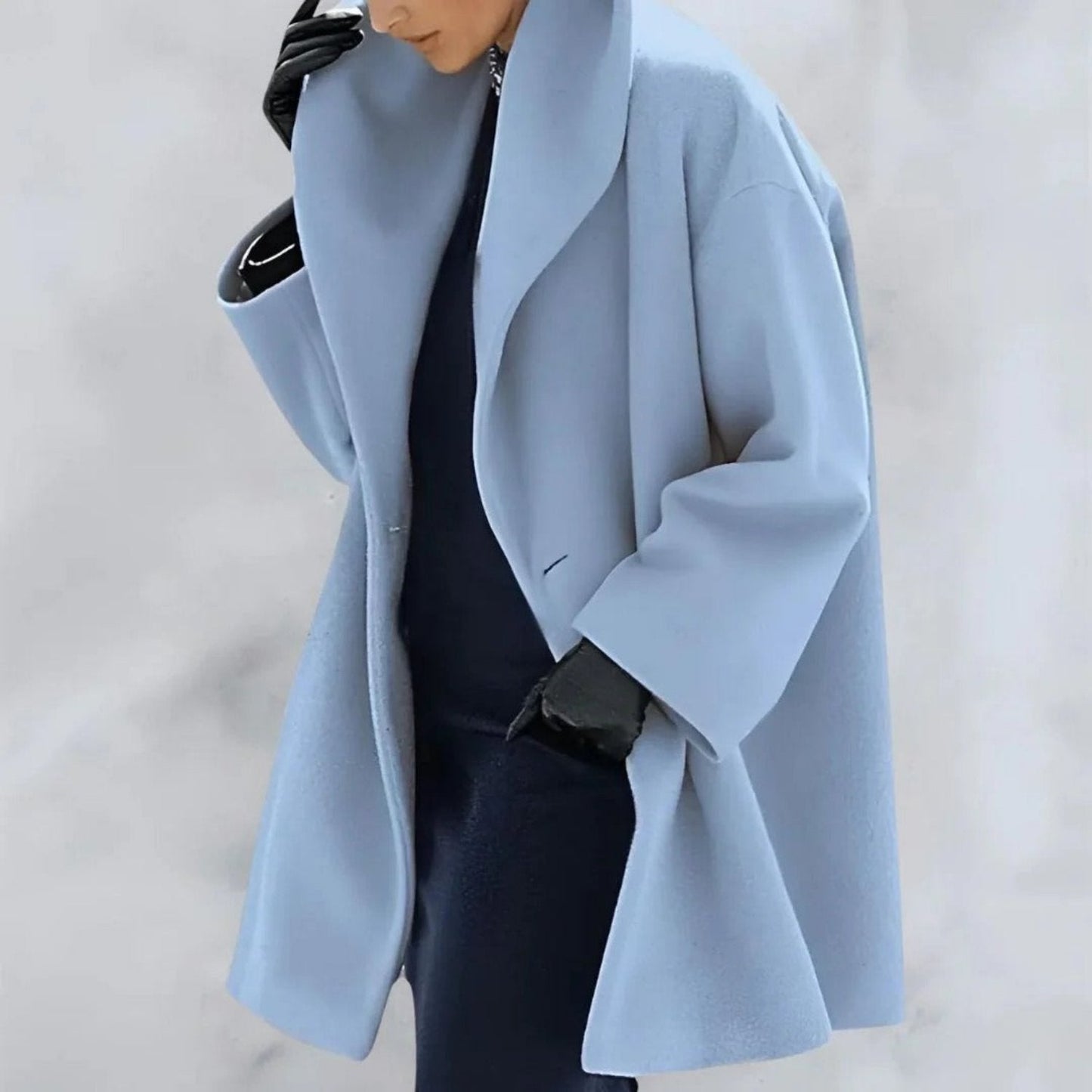 Modieuze Dames Winterjas met Capuchon – Warme Oversized Mantel