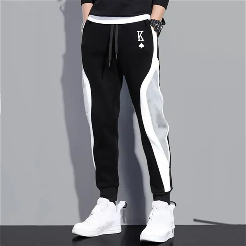 Joggingbroek Zwart Grijs Urban Sportieve Broek voor Mannen
