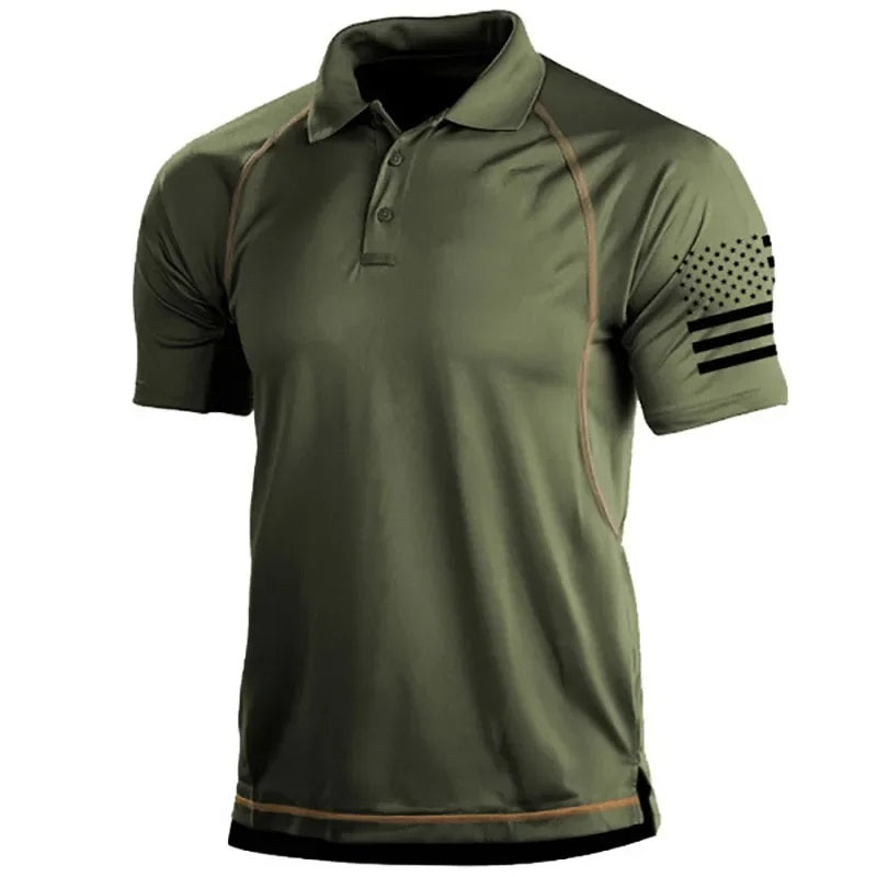 Herenshirt Sportief Poloshirt Arnold Wit-Zwart