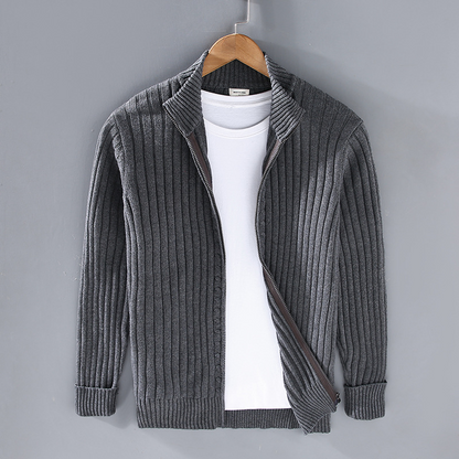 Premium Heren Gebreid Vest van Katoen – Comfort & Klasse