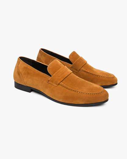 Mannen Loafer Casual Suède Schoenen Bruin