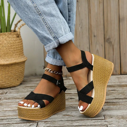 Sandalen met Sleehak Modieus voor Vrouw