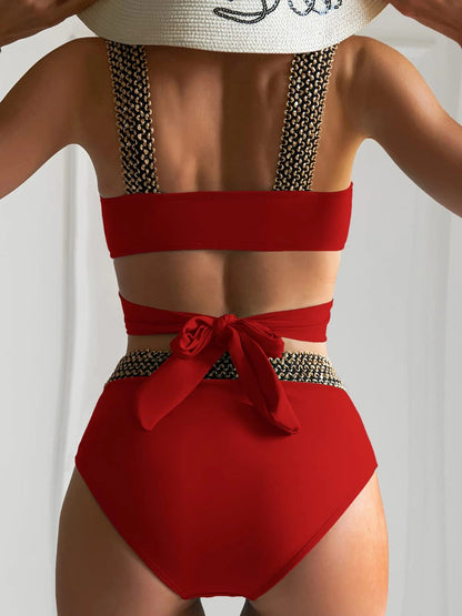 Trendy Bikini Yuna Zwarte Flitsende Badmode