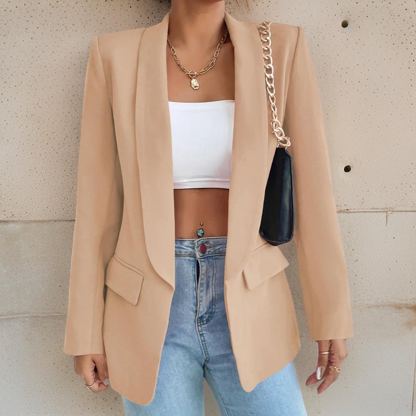 Dames Blazer Katoen Mix Stijlvol Design SophieBlaze