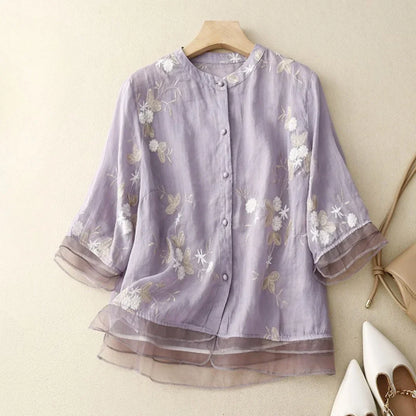 Dames Blouse Transparant Vrouwelijk Model