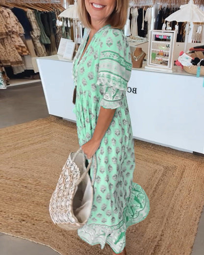Emilia | Abito casual con stampa