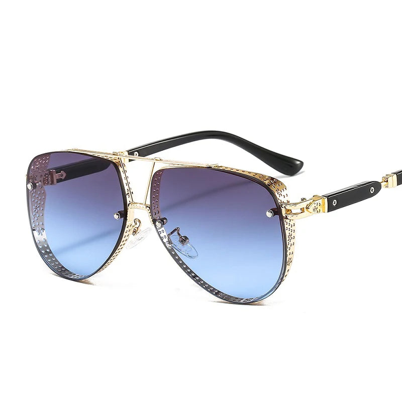 Luxe Ovale Zonnebril voor Vrouw Mode