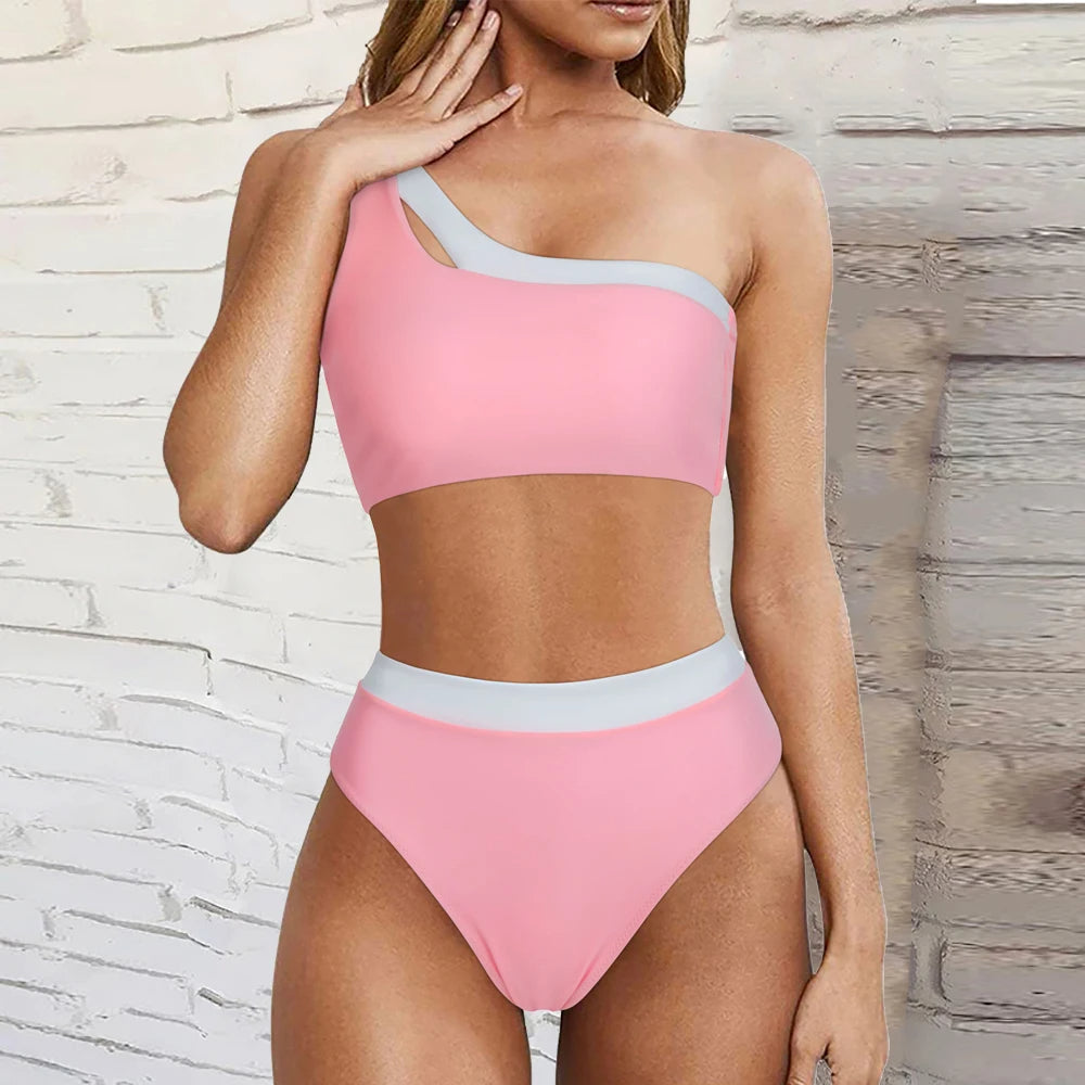 Sexy Off-Shoulder Bikini Trendy Zwemkleding Vrouw