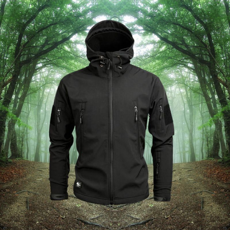 Waterdichte Heren Outdoor Jas – Winddicht & Functioneel met Antidiefstaltassen