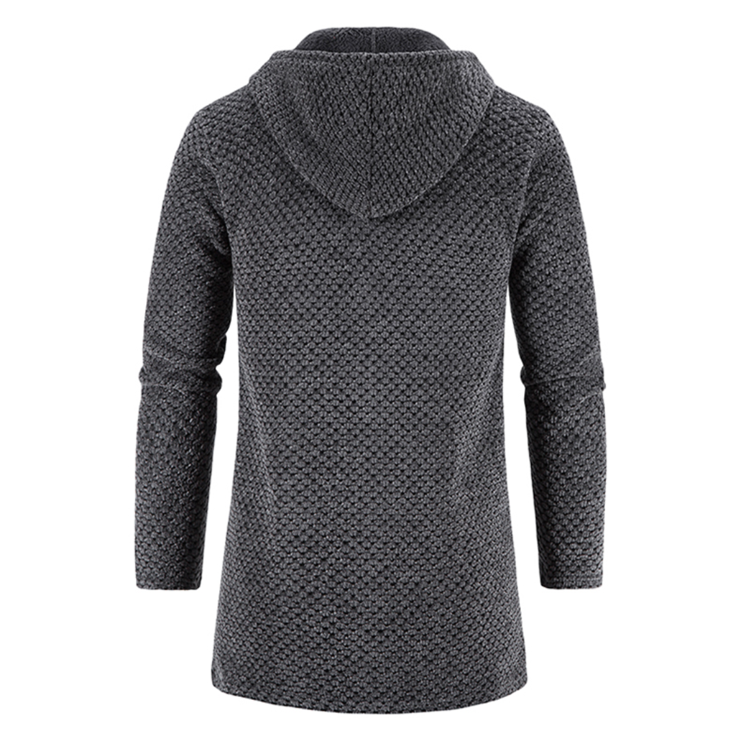 Gebreide Hoodie Heren Jas Warm en Comfortabel