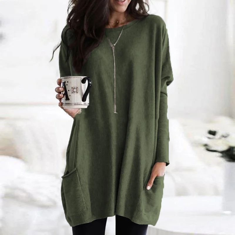 Dames Tuniek Lange Mouwen Casual Stijl Celina
