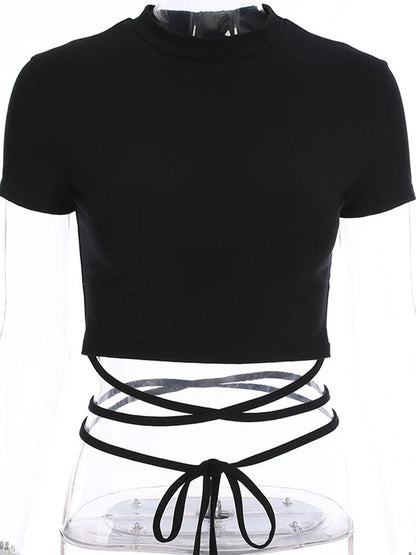 Zwart Croptop Vespera Stijlvol Dame Top