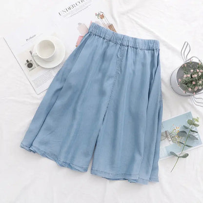 Plus Size Short Ruimvallend Casual Dame Shorts