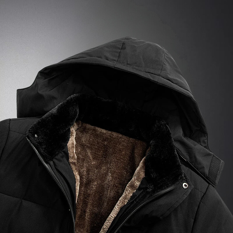 Heren Winterjas Warm Fleece Voering Waterdicht