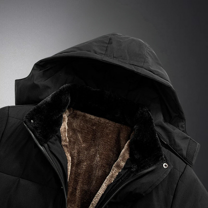 Heren Winterjas Warm Fleece Voering Waterdicht