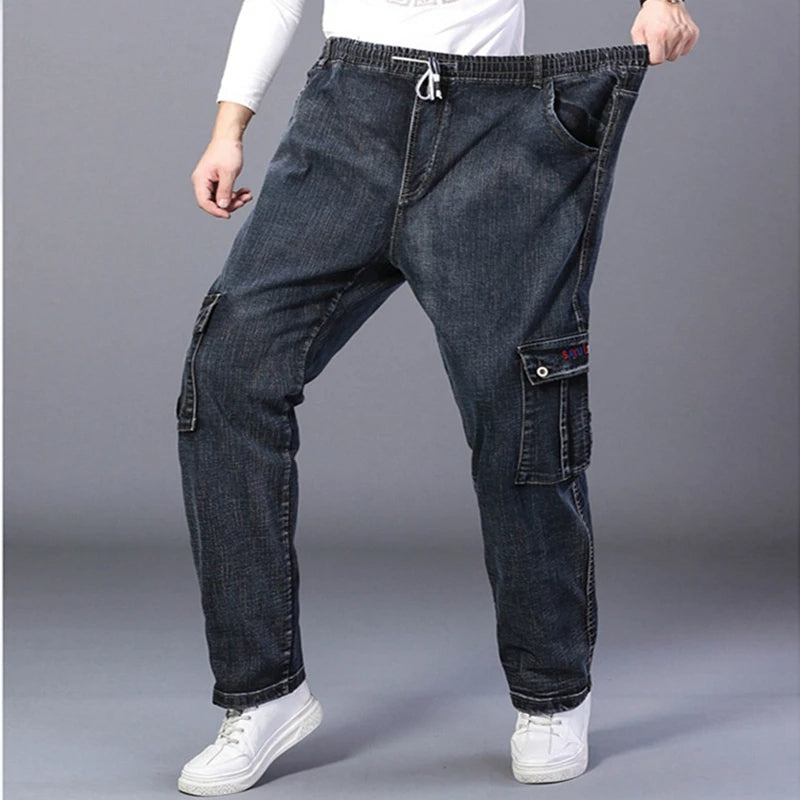 Warme Plus Size Jeans voor Vrouw met Meerdere Zakken - Mode Vibes