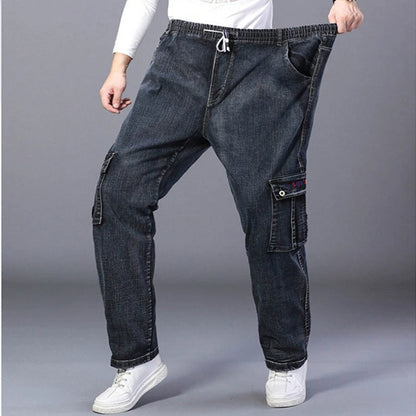 Warme Plus Size Jeans voor Vrouw met Meerdere Zakken - Mode Vibes