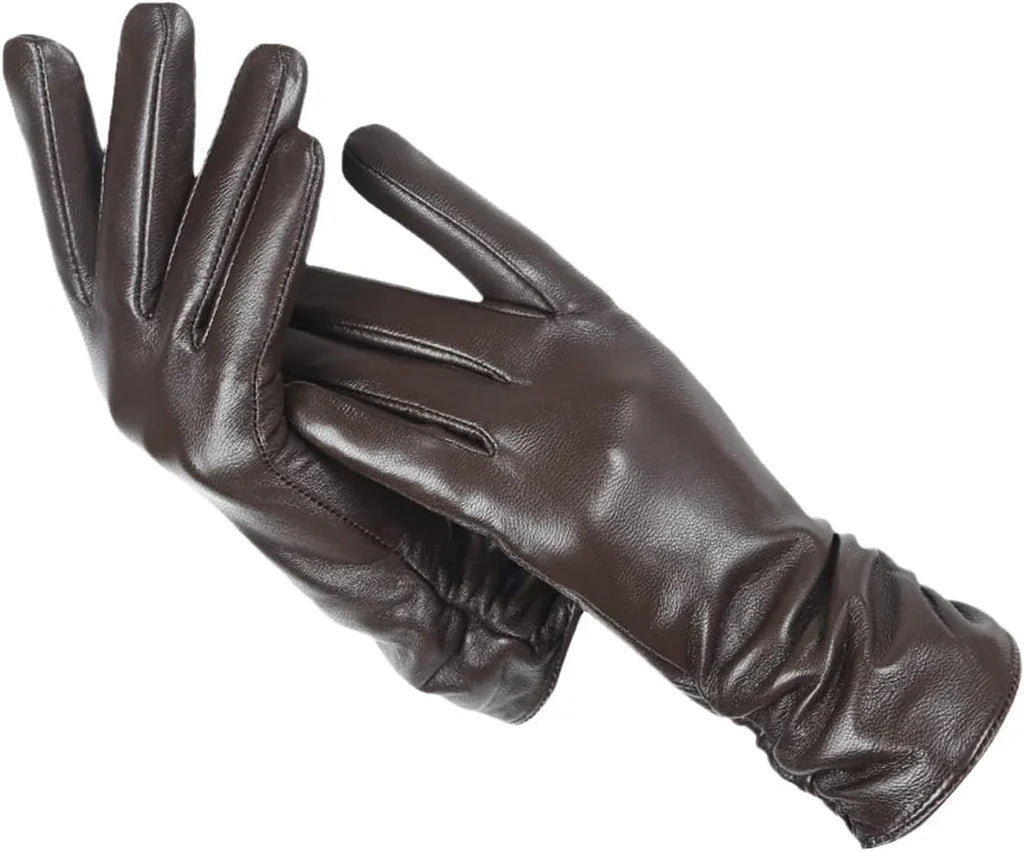 Leren Dames Handschoenen Klassiek Zwart Luxe Leer