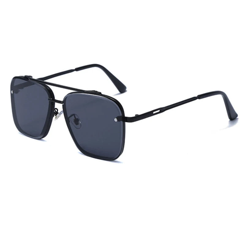 Stijlvolle Zonnebril voor Mannen Zwart Met Stoere Look