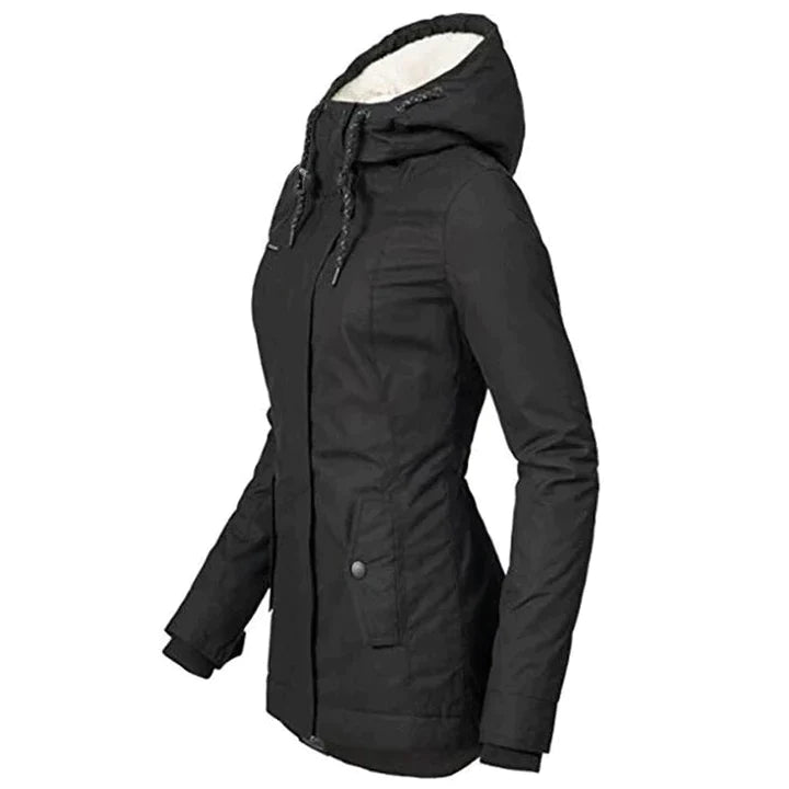 FrostAura Winterparka voor dames met capuchon