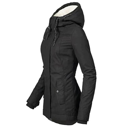 FrostAura Winterparka voor dames met capuchon