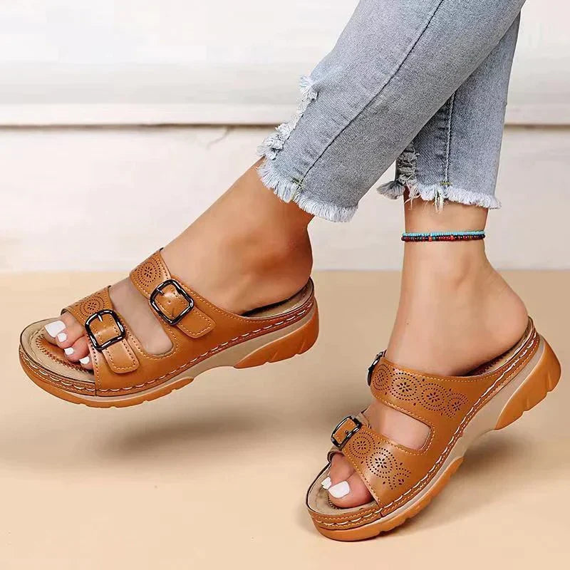 Orthopedische Sandalen met Pearl Details Comfortabel