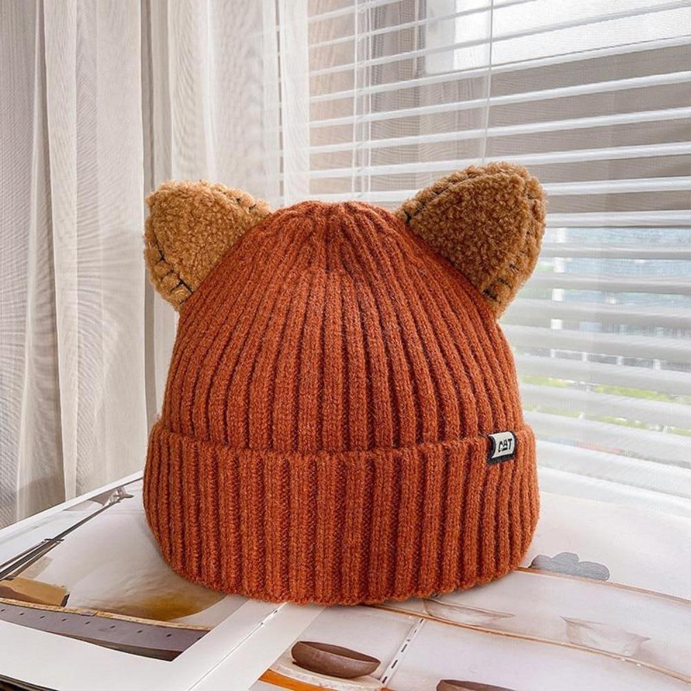 Kattenmuts Gebreid Warm met Oren