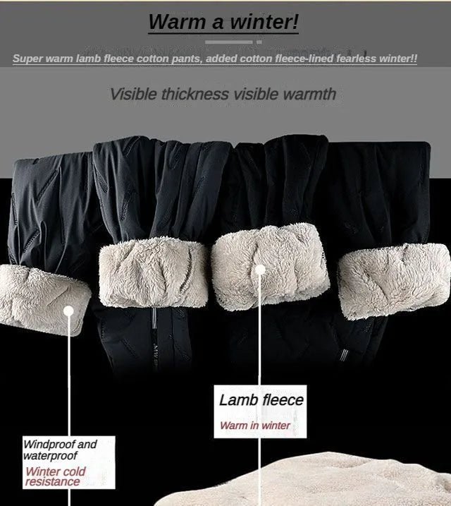 Plus Size Fleece Joggingbroek Zacht Warm Winter