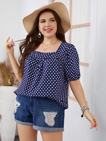 Plus-Size Zomer Top Jade Groen Stijlvol