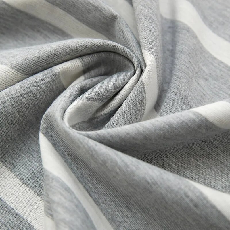 Herenpyjama Korte Mouwen Gestreept Comfortabel Short
