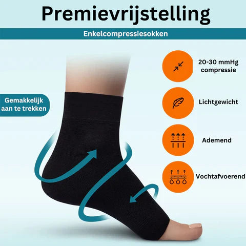 Compressie Enkel Sokken voor Neuropathie Verlichting