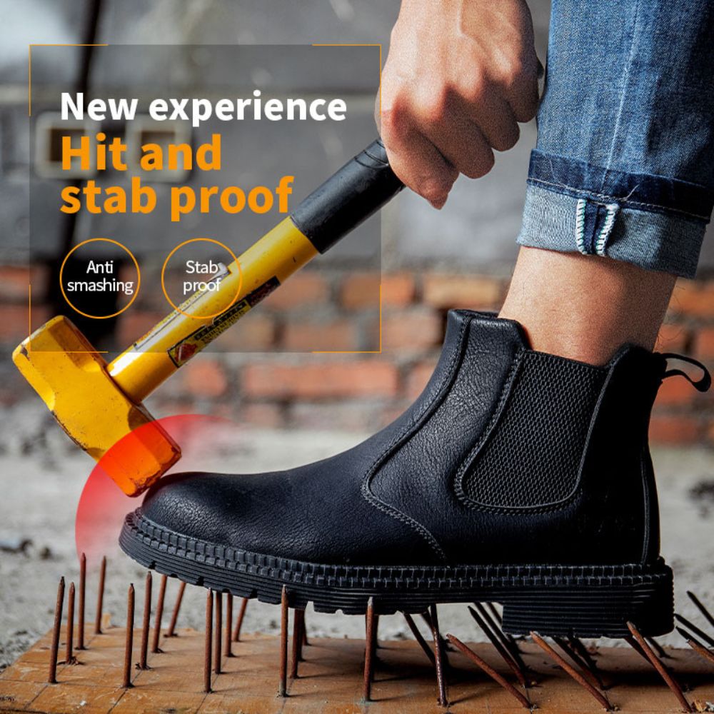 Waterdichte Werklaarzen Leren Safety Schoenen