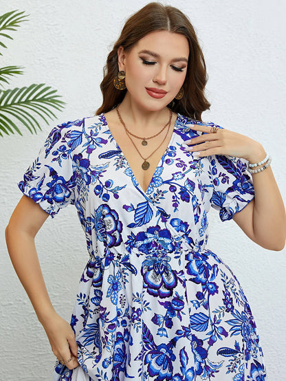 Plus-Size Jurk Stijlvol Vrolijk voor Vrouw