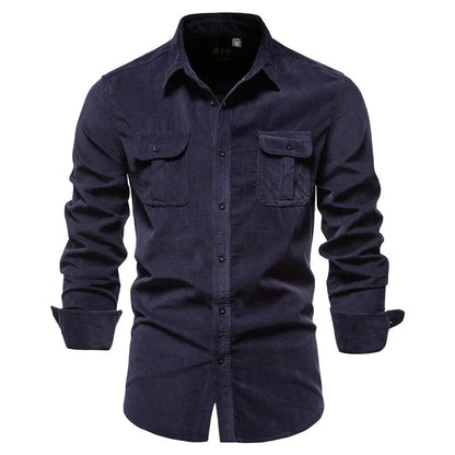 Casual Overhemd Corduroy voor Dagelijks Gebruik