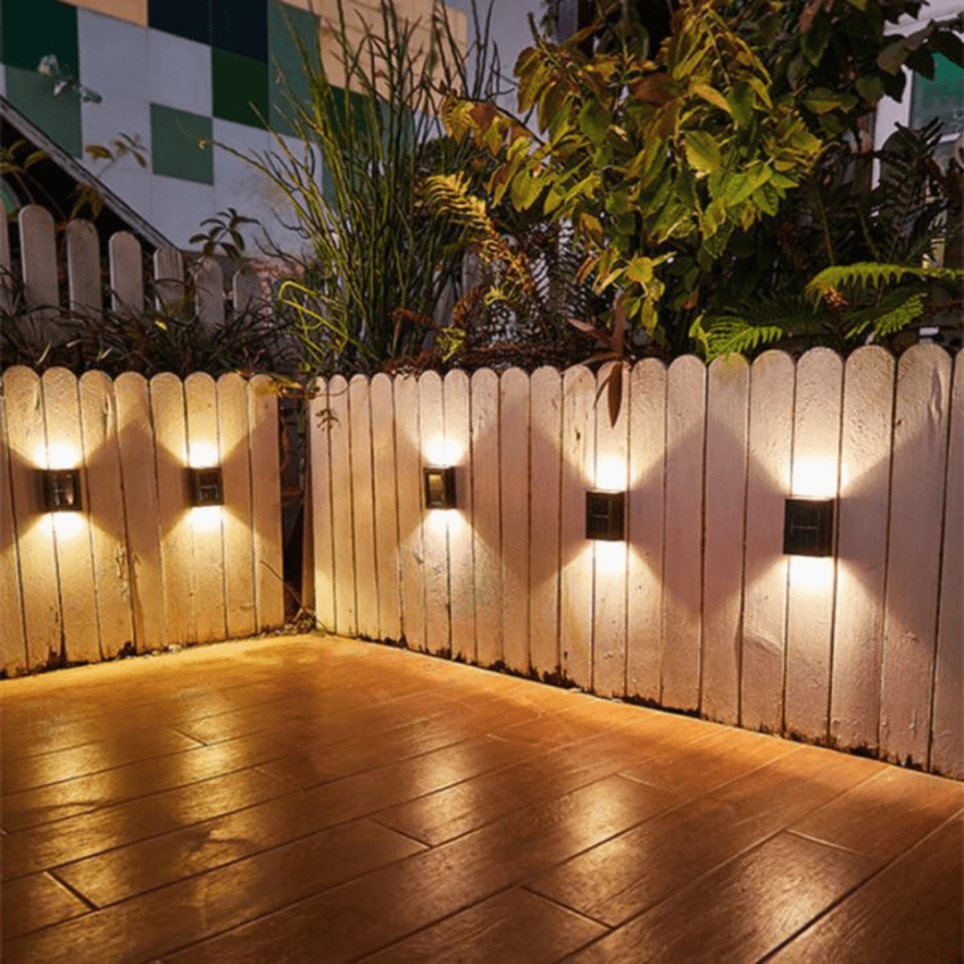 Draadloze solar tuinlamp met sensor voor oprit