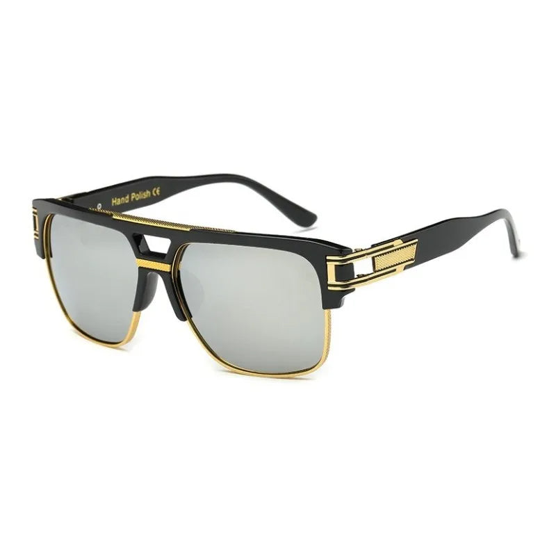 Luxe Zonnebril Vintage Stijl voor Mannen