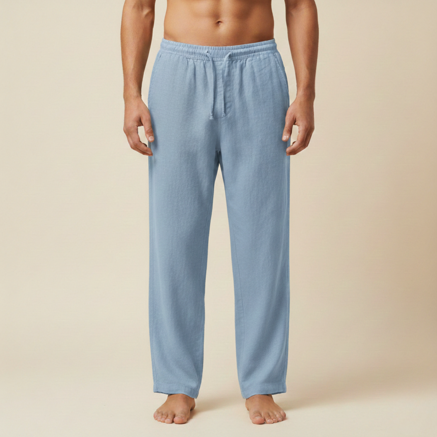 Lorenzo | Pantaloni da Uomo in Lino Leggeri e Traspiranti