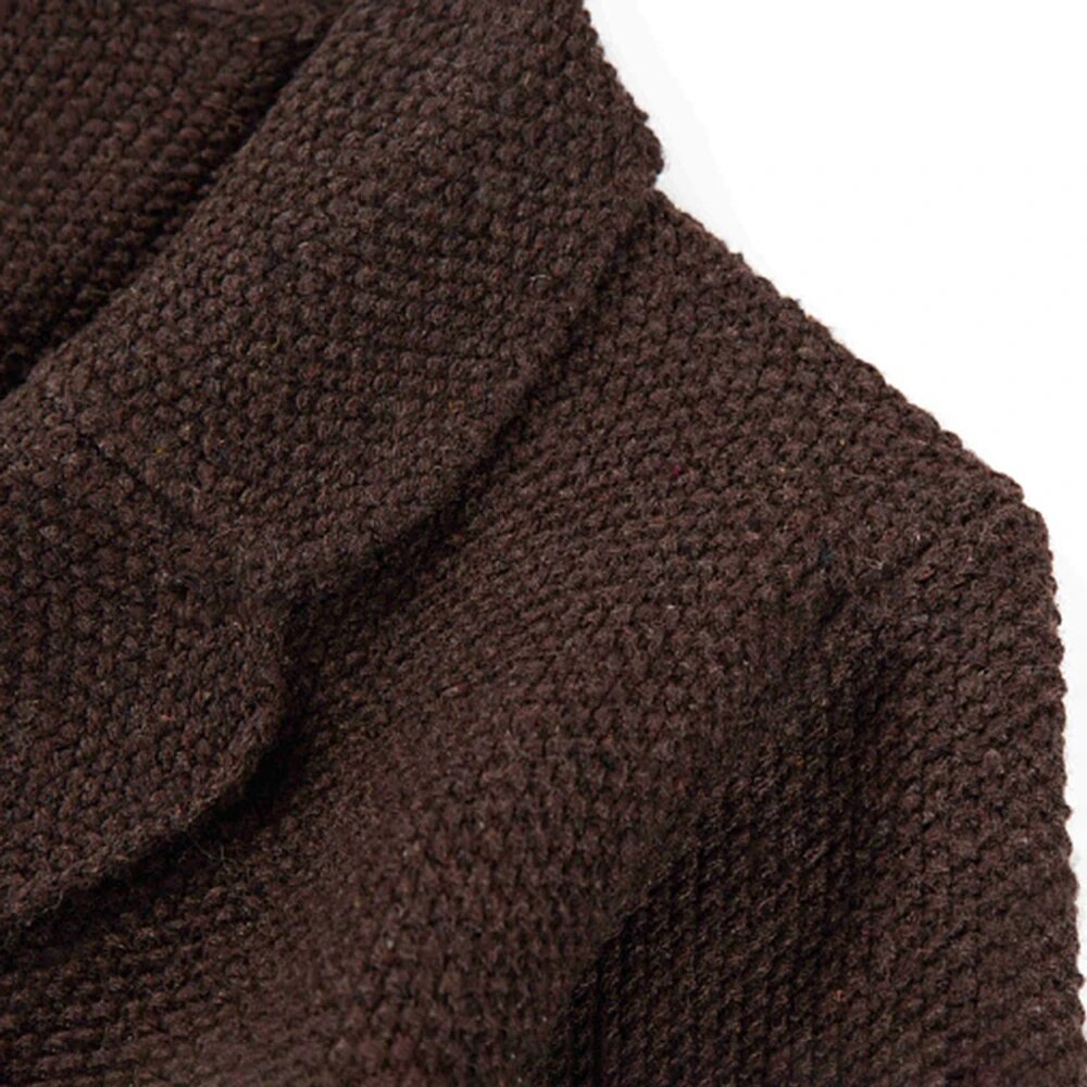 Gebreide Vest Sweatercoat Casual Heren