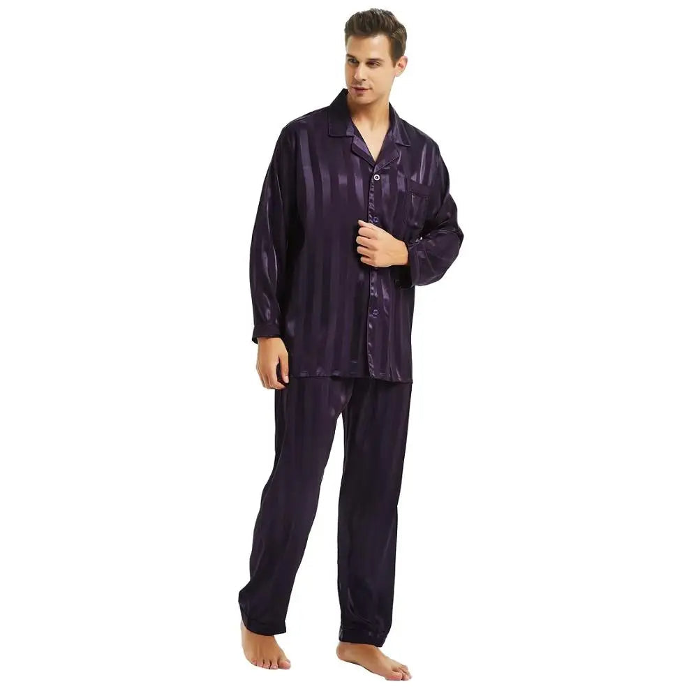 Luxury Pyjama voor Heren | Strakke Zijden Lounge Set