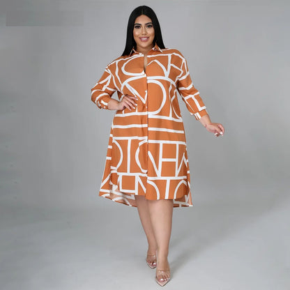 Plus-Size Jurk Casual en Uniek voor Vrouw