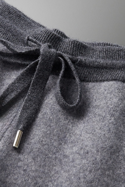 Merinowol Set Grijze Kasjmier Trui en Broek