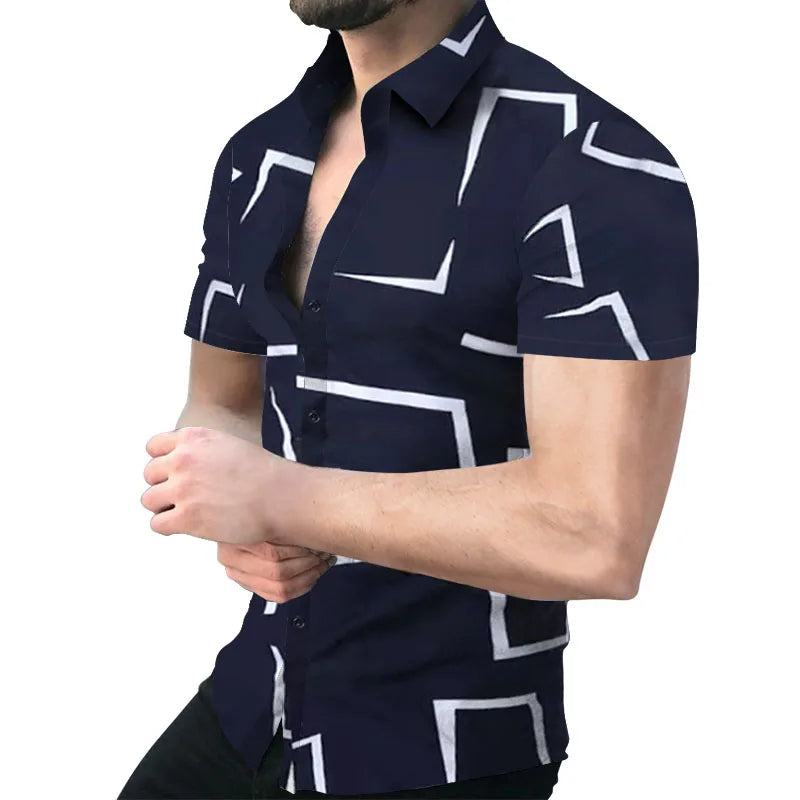 Gestreepte Casual T-Shirt voor Mannen